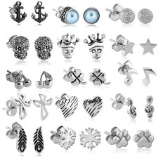 1 Paire Oreille Prise Inox