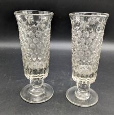 2 ANCIEN VERRE à ABSINTHE BISTROT XIXe  nid d'abeille Étoile Moulé Rare 