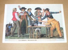 MENU AIR FRANCE 6 / SCENE REVOLUTION 1789 / RARE / TRES BON ETAT