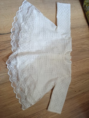 Robe vintage dentelle blanche - robe,