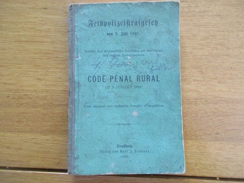 Code penal rural 1888 - code,
