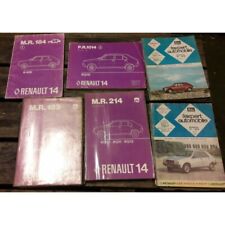 Renault R14 - Lot de 6 Manuels de reparation mecanique Carrosserie / pieces deta
