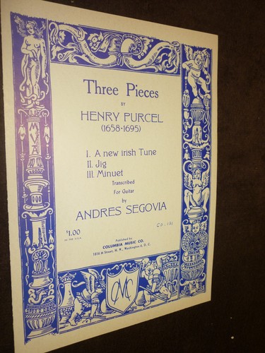 Partitions guitare purcell - partitions,