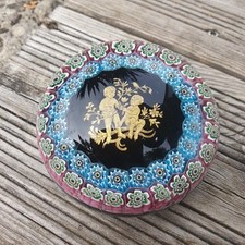 Gros Presse papier ou sulfure à décor d Enfants  Dorures