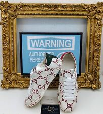 Gucci Sneakers Ace Apollo Gg Grand Logo Cuir Blanc N°42 Édition Limitée