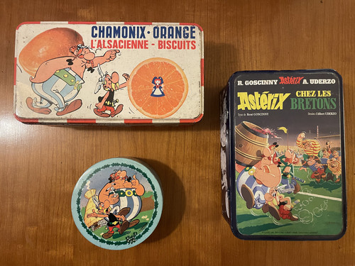 Lot boîtes tôle asterix - lot,