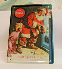 Plaque publicitaire en métal - Coca-Cola - 20 x 14 cm