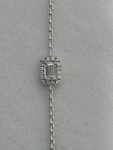 Red line diamond bracelet - line,