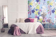 Papier Peint Motif Fleurs Dans