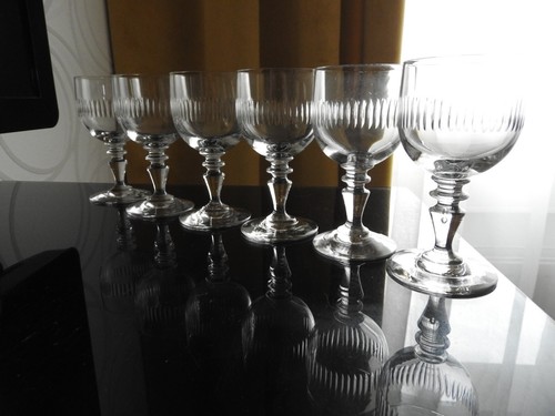 Anciens verres vin - 6, à