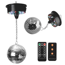 Boule À Facettes Disco À Moteur Rotatif Avancé, Led Éclairage Disco Boule, 12...