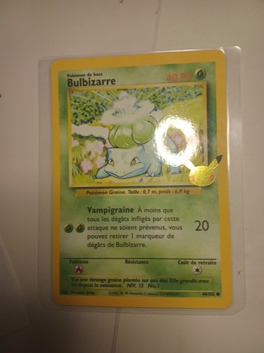 Carte pokémon bulbizarre - carte,