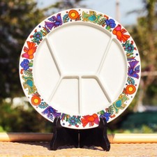 Assiette à fondue vintage Villeroy & Boch modèle Acapulco ( à l'unité )