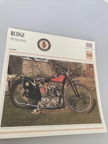 Rudge 500 speedway 1930 - 1930, carte