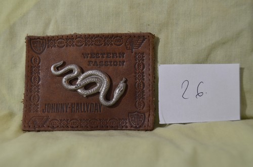Ecusson cuir avec serpent