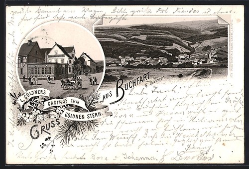 Lithographie buchfart par - lithographie,