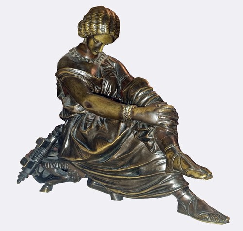 Sculpture bronze patine - sculpture, à