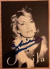 Sheila - Carte Promo Dédicacée pour l'album Tendances et pour l'Olympia de 1989