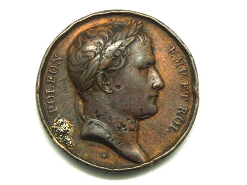 Médaille bronze napoléon - bronze,