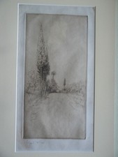 Edgar Chahine eau forte: les