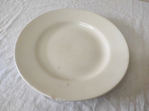 Ancien plat rond - plat, céramique