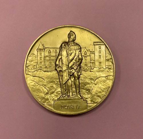 Médaille bronze henri iv - médaille,