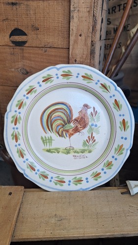 Ancienne assiette henriot - assiette,