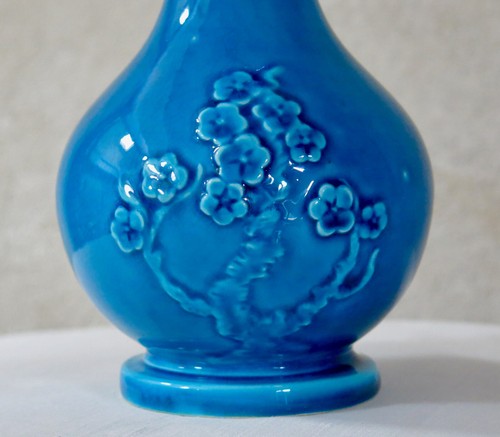 Vase bleu très joli - vase,
