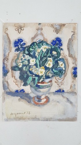 Peinture signée gouache aloys - peinture,