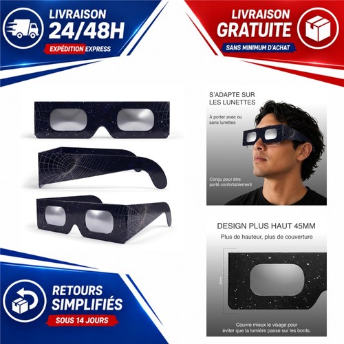 Lunettes éclipse solaire safe - solaire,