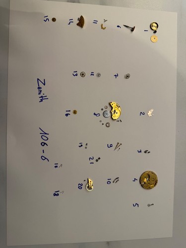 Pièces détachées zenith cal - détachées,