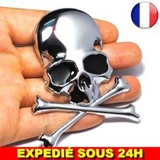 ✅3D Logo Métal Crâne