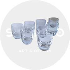 Suite de 8 verres à liqueur / shot cristal signé Daum France – Art de la table