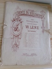 " L'Année du violoniste W.LENZ violon piano,Chant de Pâques n°4