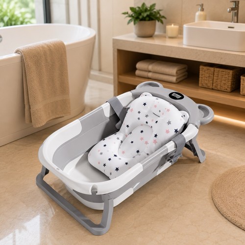 Baignoire bébé pliable rose - bébé,