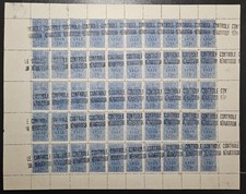 Algérie colis postaux Yt 7 neuf** feuille complète cote 350€