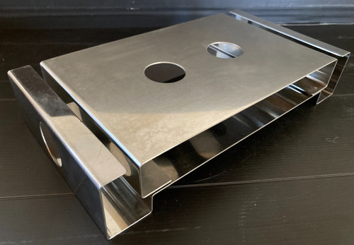 Chauffe plat bougie inox - plat,