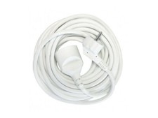 Rallonge électrique avec terre - 10 m - Blanc - Chacon
