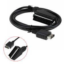 RGB Scart Cable AV TV Cordon Adaptateur PAL Pour Sony PS1 PS2 PS3 Console