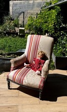 FAUTEUIL ANNEE 50/60 recouvert tissu multicolore