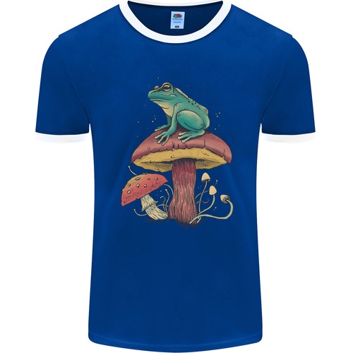 Grenouille assise sur un - un,