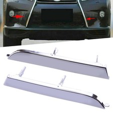 1Pair Front Chrome Bumper Trim