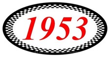Adhésif  1953 valorisation année production PEUGEOT MERCEDES BMW OPEL FORD DODGE