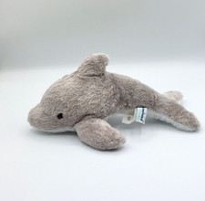 Peluche doudou dauphin gris