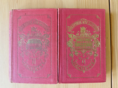 Bibliothèque rose illustré - bibliothèque,