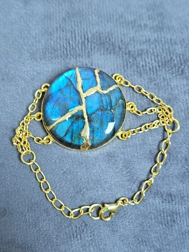 Bracelet kintsugi labradorite - bracelet,