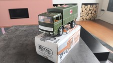 GOZAN 255 CAMION MERCEDES CRUZ ROHA MILITAIRE BÂCHÉ CROIX ROUGE L 25cm MIB+