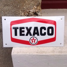 Plaque émaillée TEXACO Enamel Sign no Emerson Fittipaldi  Lotus Jps Gulf Caltex