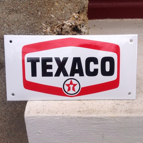 Plaque émaillée texaco - plaque,