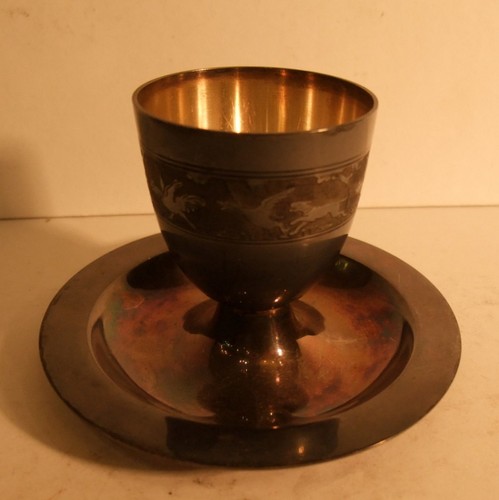 Coquetier métal argenté - coquetier,